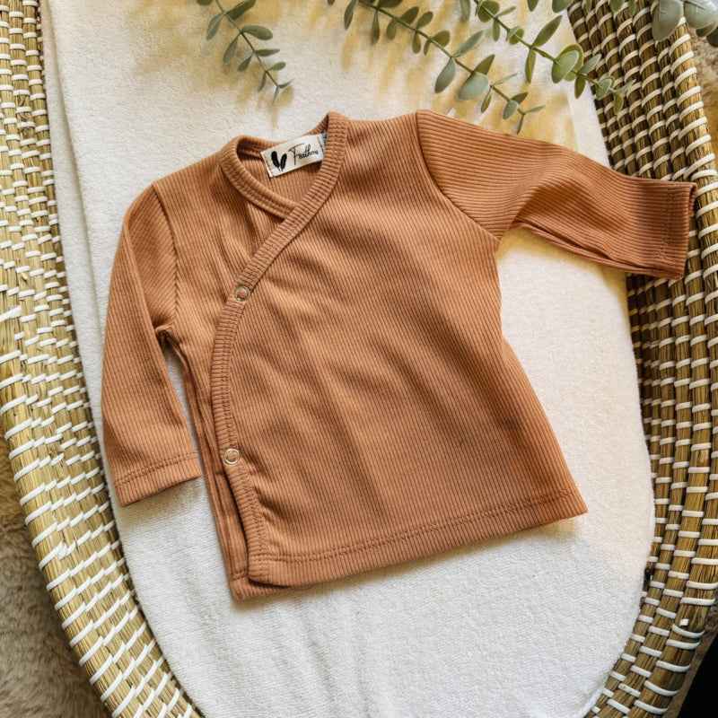 Shirtje rib - Jersey peach