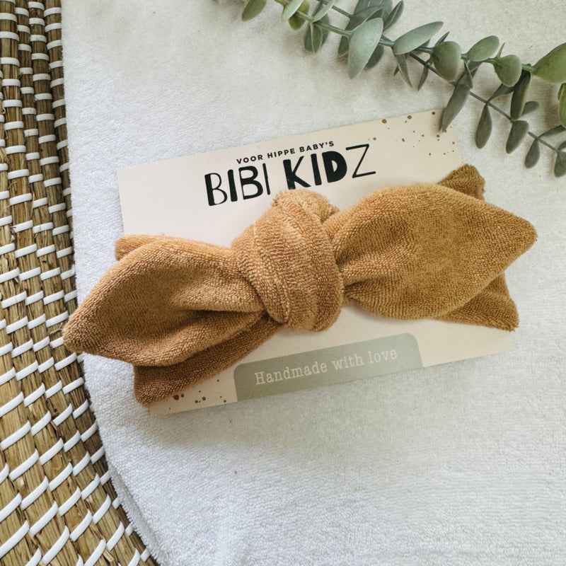 Haarband - Badstof Cognac