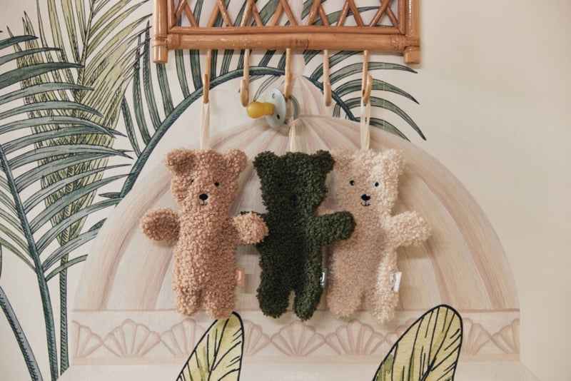 Speendoekje - Teddy Bear Leaf Green