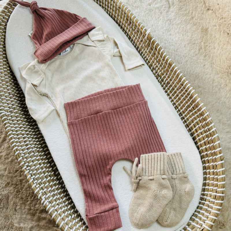 Mutsje - Roze Rib
