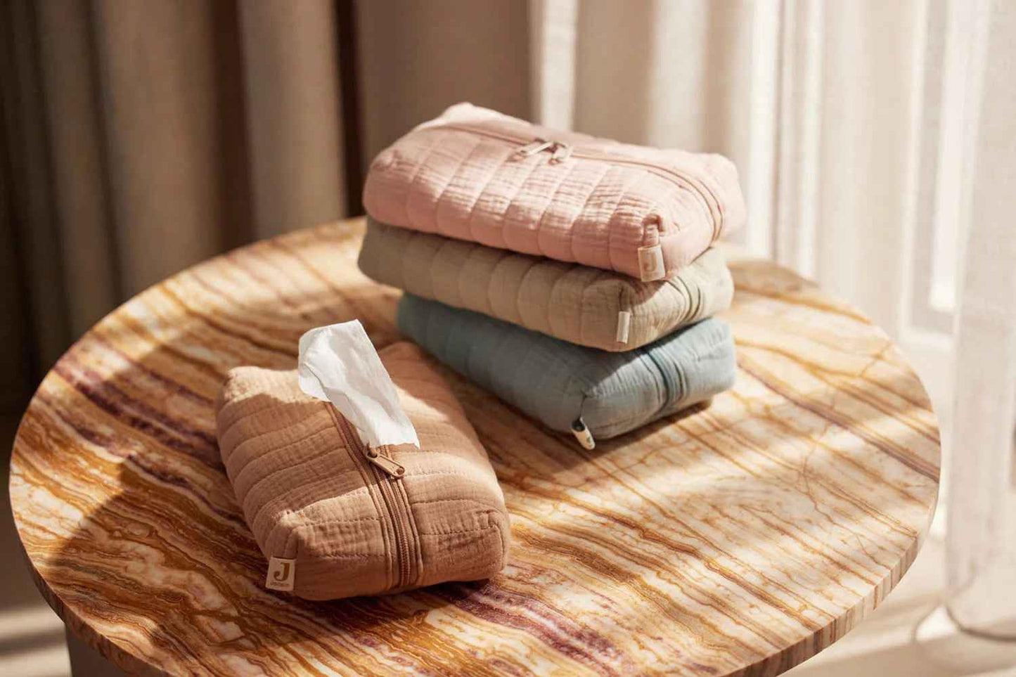 Billendoekjes etui - Hydrofiel biscuit