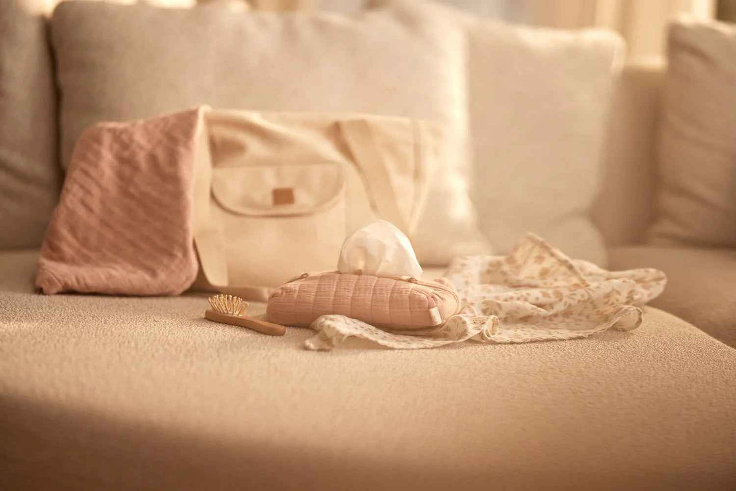 Billendoekjes etui - Hydrofiel wild rose