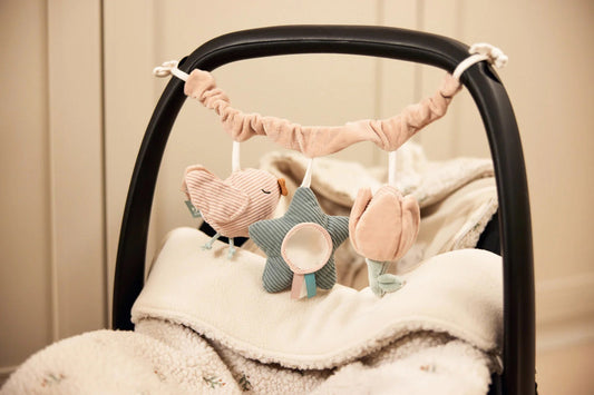 Wagenspanner- Lovely birds - Bibi Kidz - Kinderhaarspeldjes en baby accessoires voor pasgeboren baby bij Bibi Kidz, zachte babykleding, speendoekjes, spenen en gepersonaliseerde kraamcadeaus voor baby’s.