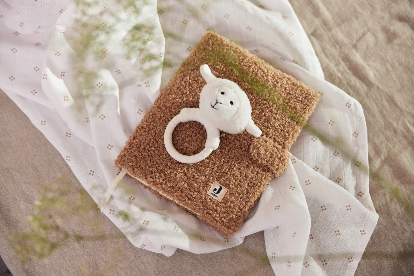 Groeiboekje hoes - Bouclé biscuit