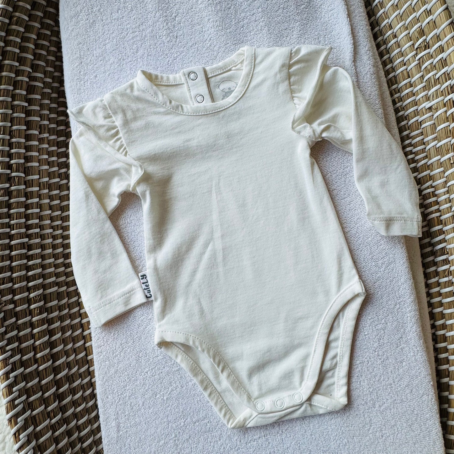 Romper ruffle - White