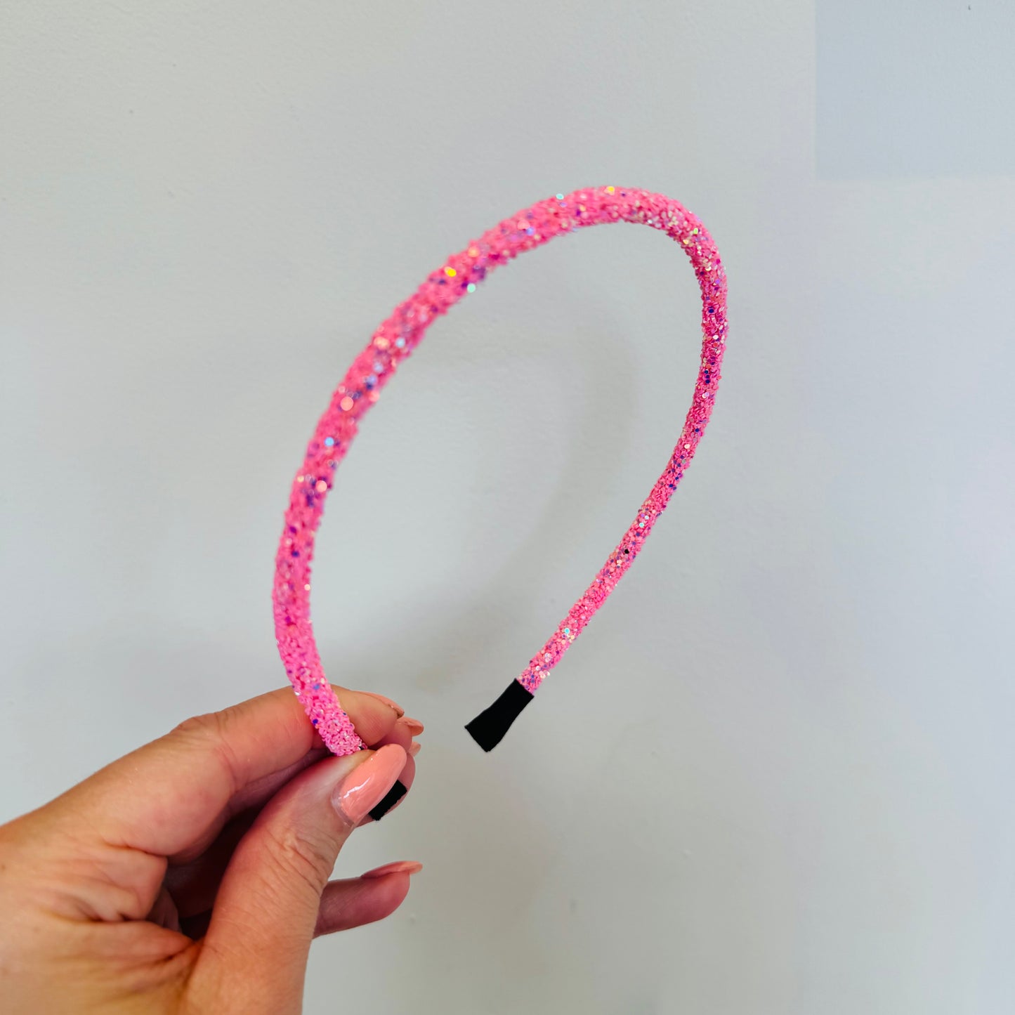 Haarband - Glitter roze