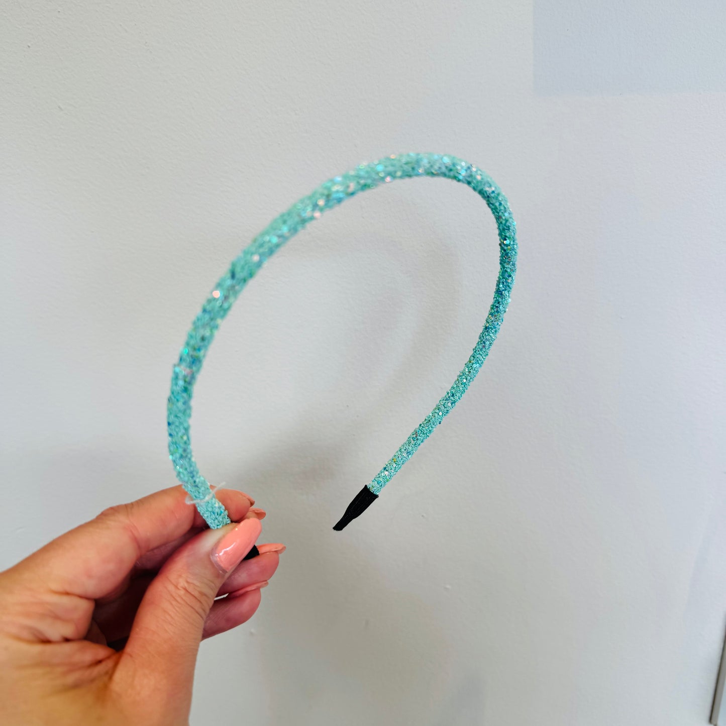 Haarband - Glitter Licht blauw