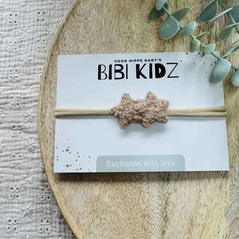 Haarbandje Sterren Beige