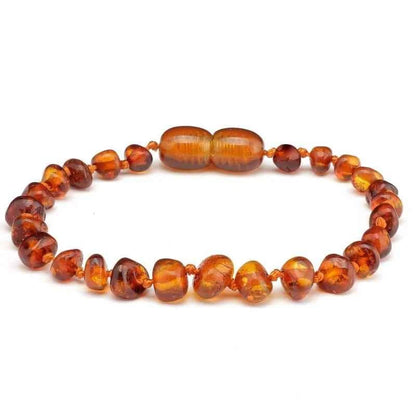 Barnsteen armbandje - cognac barnsteen