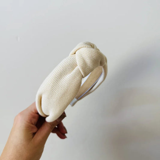 Knoop Haarband - Naturel