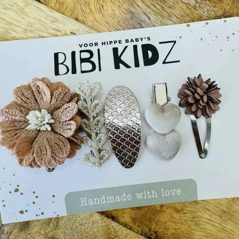 Setje 26 Haarspeldjes bloem