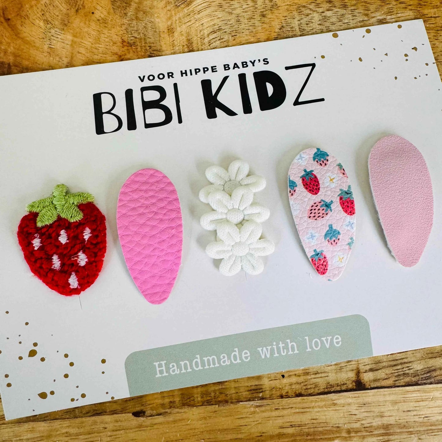 Setje 4 flower Antislip Haarspeldjes