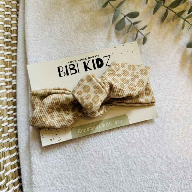 Haarband - Luipaard licht beige