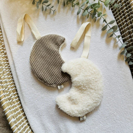 Speendoekje Maan - Teddy/Rib Taupe