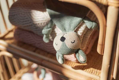 Knuffeldoekje Deer - Ash Green