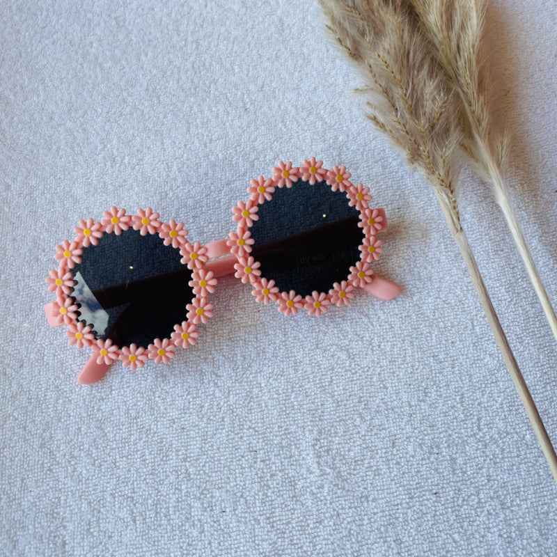 Zonnebril Bloementjes - Rood