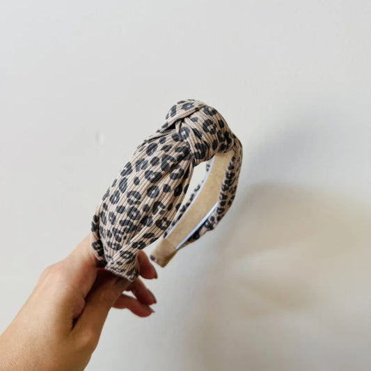 Knoop Haarband - Panterprint