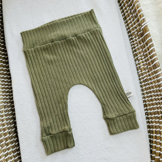 Broekje - Olijf Groen Rib