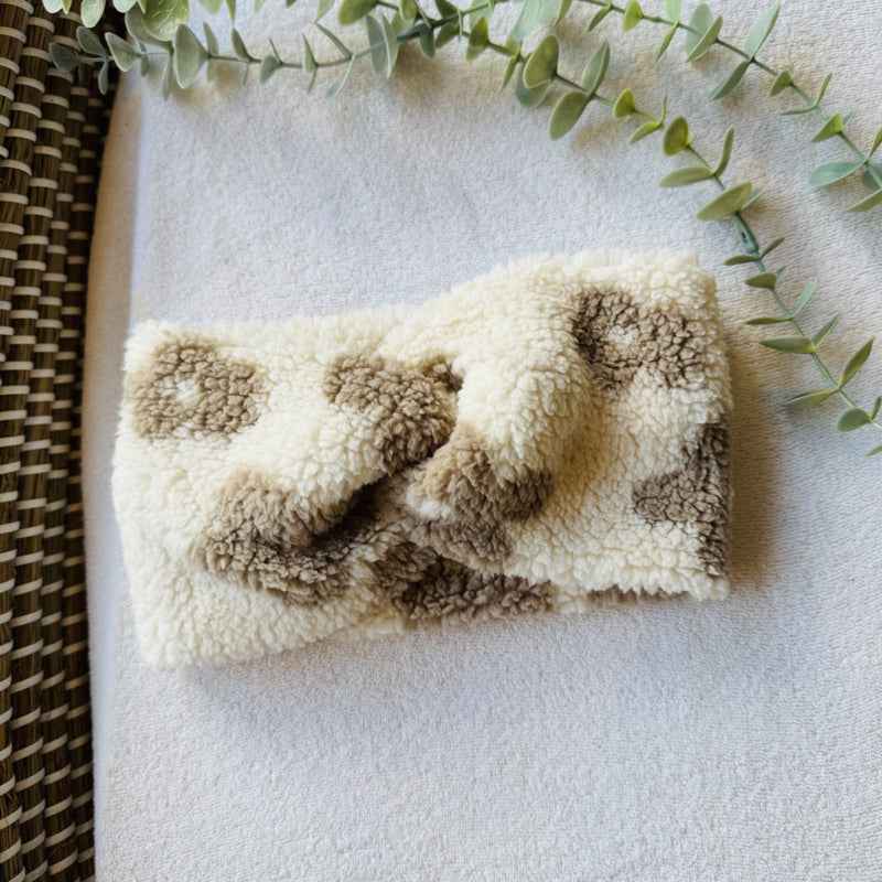 Teddy twist haarband - Hartjes