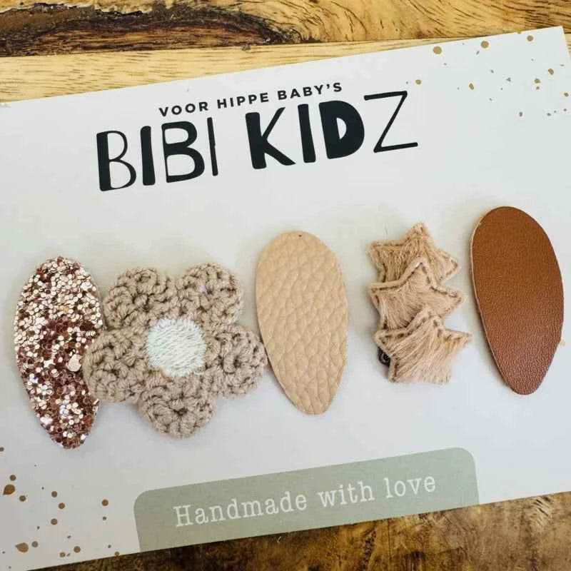 Setje 5 Bibi Antislip Haarspeldjes