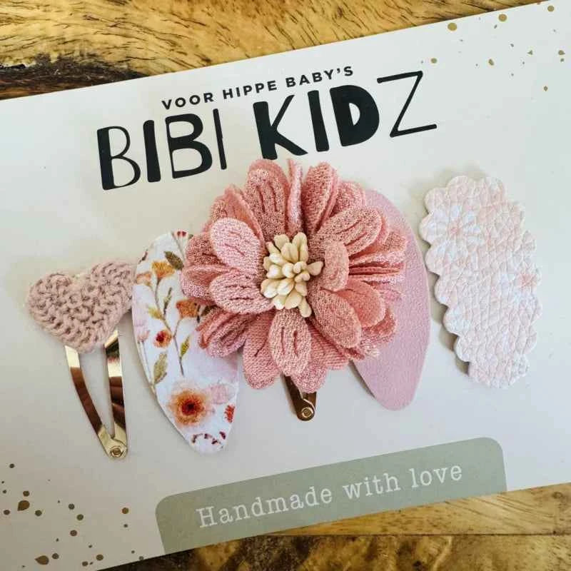 Setje 2 Bibi Haarspeldjes bloem