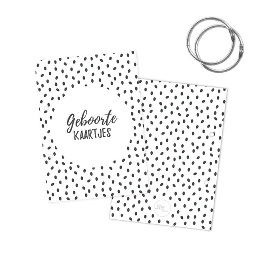 Bewaarbundel Geboortekaartjes - Stip