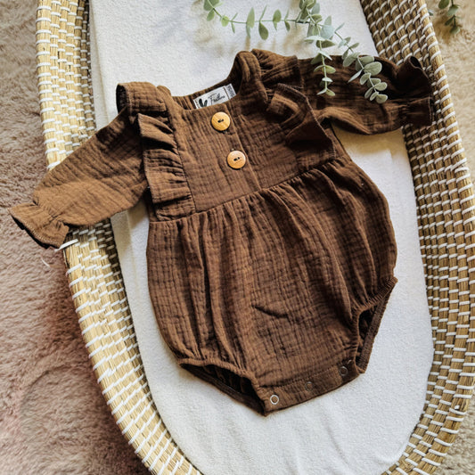 Body lange mouw beige