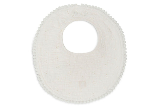 Slab rond embroidery - ivory