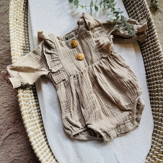 Body lange mouw sand