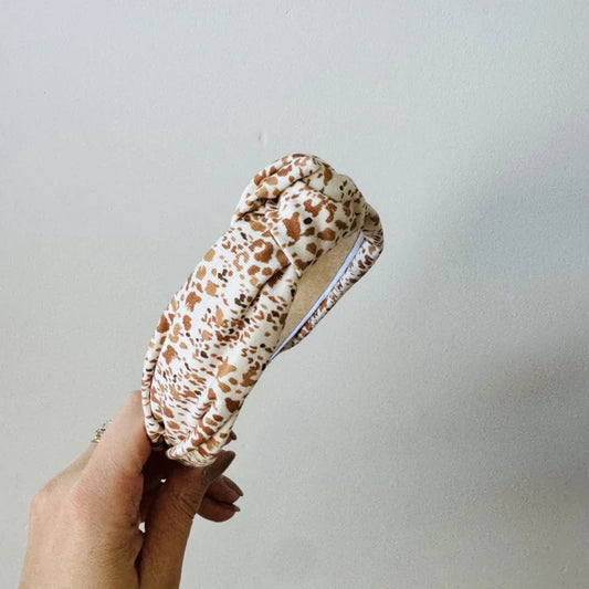 Knoop Haarband - Mini luipaard