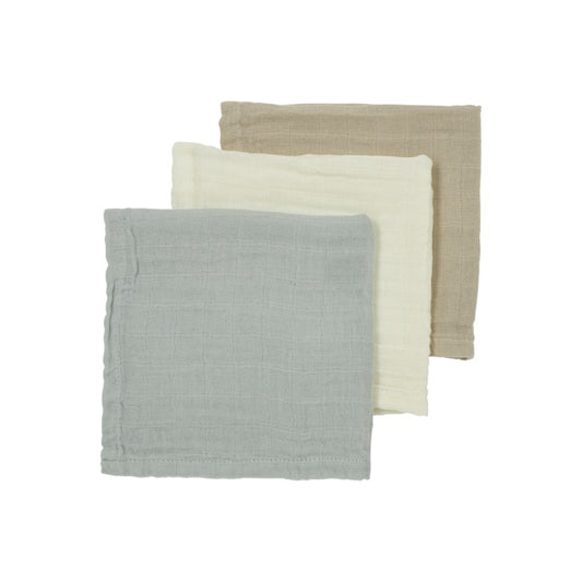 Hydrofiele doeken pre-washed Offwhite/Light Grey/Sand