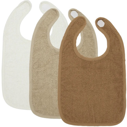 Slab klittenband badstof Offwhite/Sand/Toffee