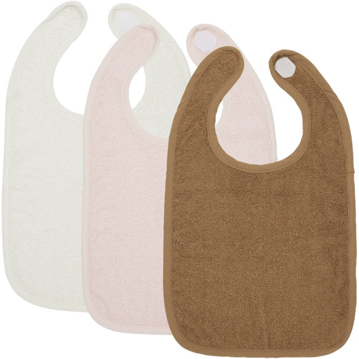 Slab klittenband badstof Offwhite/Soft Pink/toffee