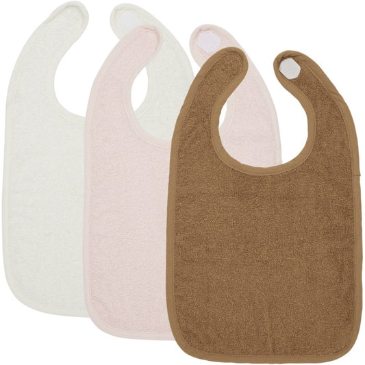 Slab klittenband badstof Offwhite/Soft Pink/toffee