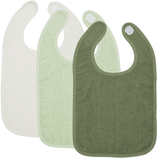 Slab klittenband badstof Offwhite/Soft Green/Forest Green
