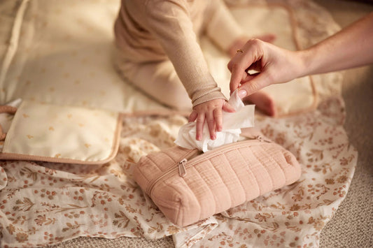 Billendoekjes etui - Hydrofiel wild rose