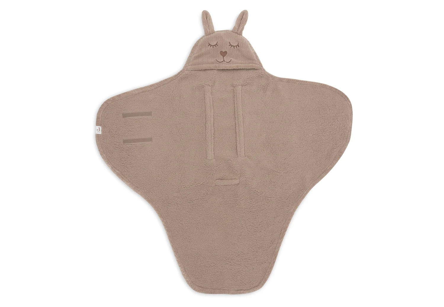 Wikkeldeken Bunny Cloud rib - Milky coffee - Bibi Kidz - Kinderhaarspeldjes en baby accessoires voor pasgeboren baby bij Bibi Kidz, zachte babykleding, speendoekjes, spenen en gepersonaliseerde kraamcadeaus voor baby’s.