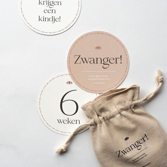 Zwangerschap mijlpaalkaarten