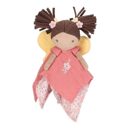 Knuffeldoekje Fairy Evi - Bibi Kidz - Kinderhaarspeldjes en baby accessoires voor pasgeboren baby bij Bibi Kidz, zachte babykleding, speendoekjes, spenen en gepersonaliseerde kraamcadeaus voor baby’s.