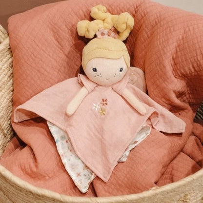 Knuffeldoekje Fairy Mila - Bibi Kidz - Kinderhaarspeldjes en baby accessoires voor pasgeboren baby bij Bibi Kidz, zachte babykleding, speendoekjes, spenen en gepersonaliseerde kraamcadeaus voor baby’s.