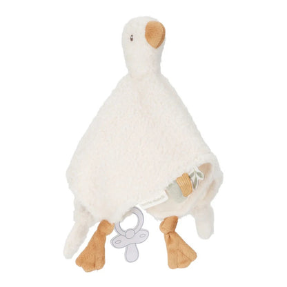 Knuffeldoekje Little Goose - Bibi Kidz - Kinderhaarspeldjes en baby accessoires voor pasgeboren baby bij Bibi Kidz, zachte babykleding, speendoekjes, spenen en gepersonaliseerde kraamcadeaus voor baby’s.