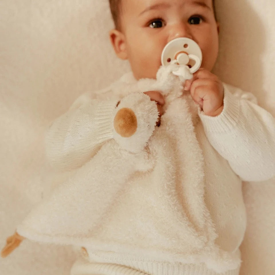 Knuffeldoekje Little Goose - Bibi Kidz - Kinderhaarspeldjes en baby accessoires voor pasgeboren baby bij Bibi Kidz, zachte babykleding, speendoekjes, spenen en gepersonaliseerde kraamcadeaus voor baby’s.