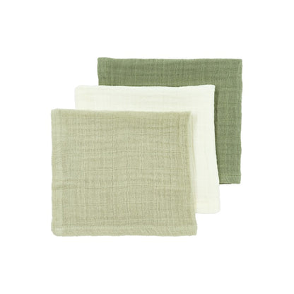 Hydrofiele doeken pre-washed Natural/Soft Olive/Olive Green