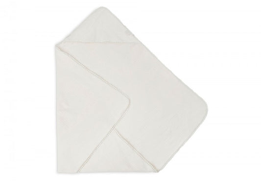 Badcape embroidery ivory