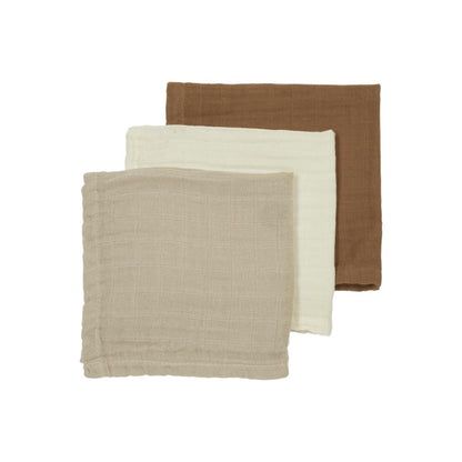 Hydrofiele doeken pre-washed Offwhite/Sand/Toffee