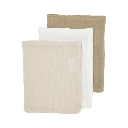 Hydrofiele doeken pre-washed Offwhite/Soft Sand/Taupe
