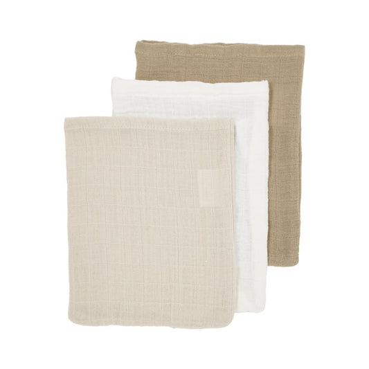 Hydrofiele doeken pre-washed Offwhite/Soft Sand/Taupe