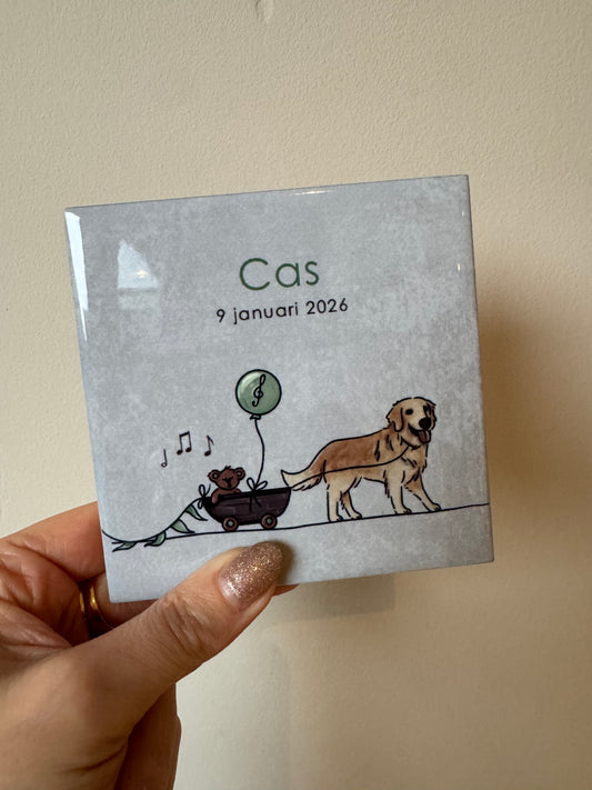 Tegel - Geboortekaartje