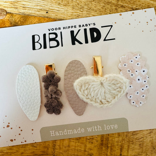 Setje 6 Suus Haarspeldjes bloem