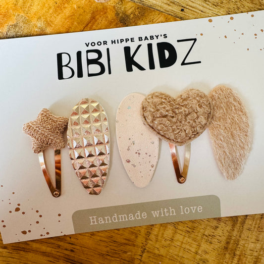 Setje 4 Suus Haarspeldjes bloem